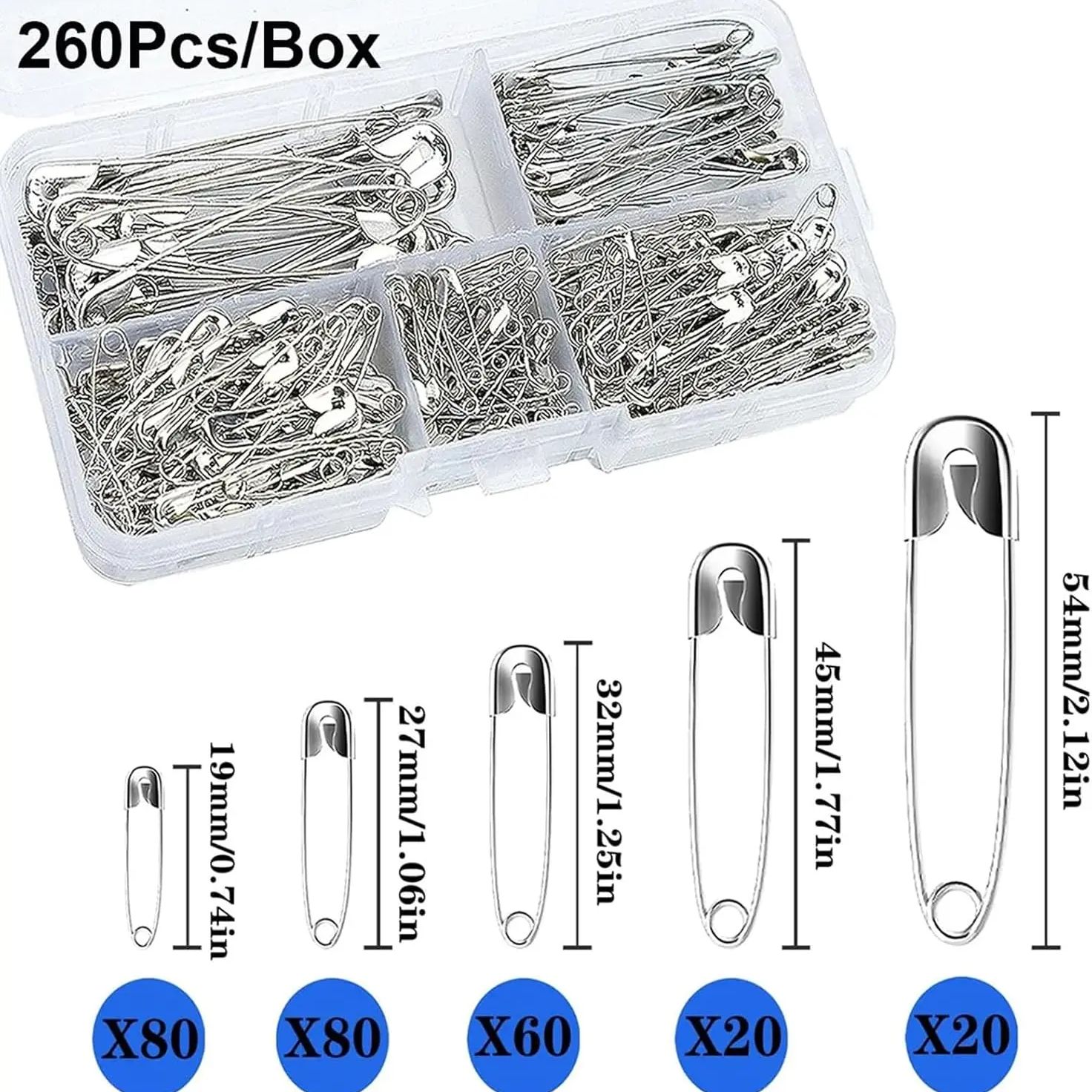 Jewelry Making Looper Tool - Kit di spille di sicurezza argentate