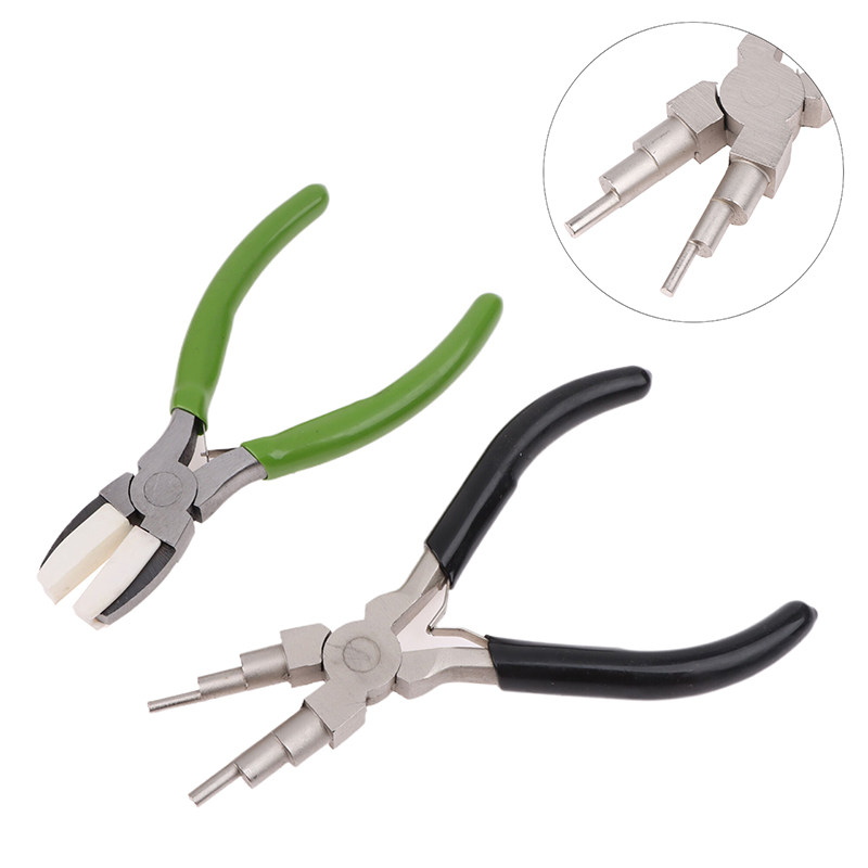 Jewelry Making Loop Pliers - Pinze a becchi piatti verdi, pinze