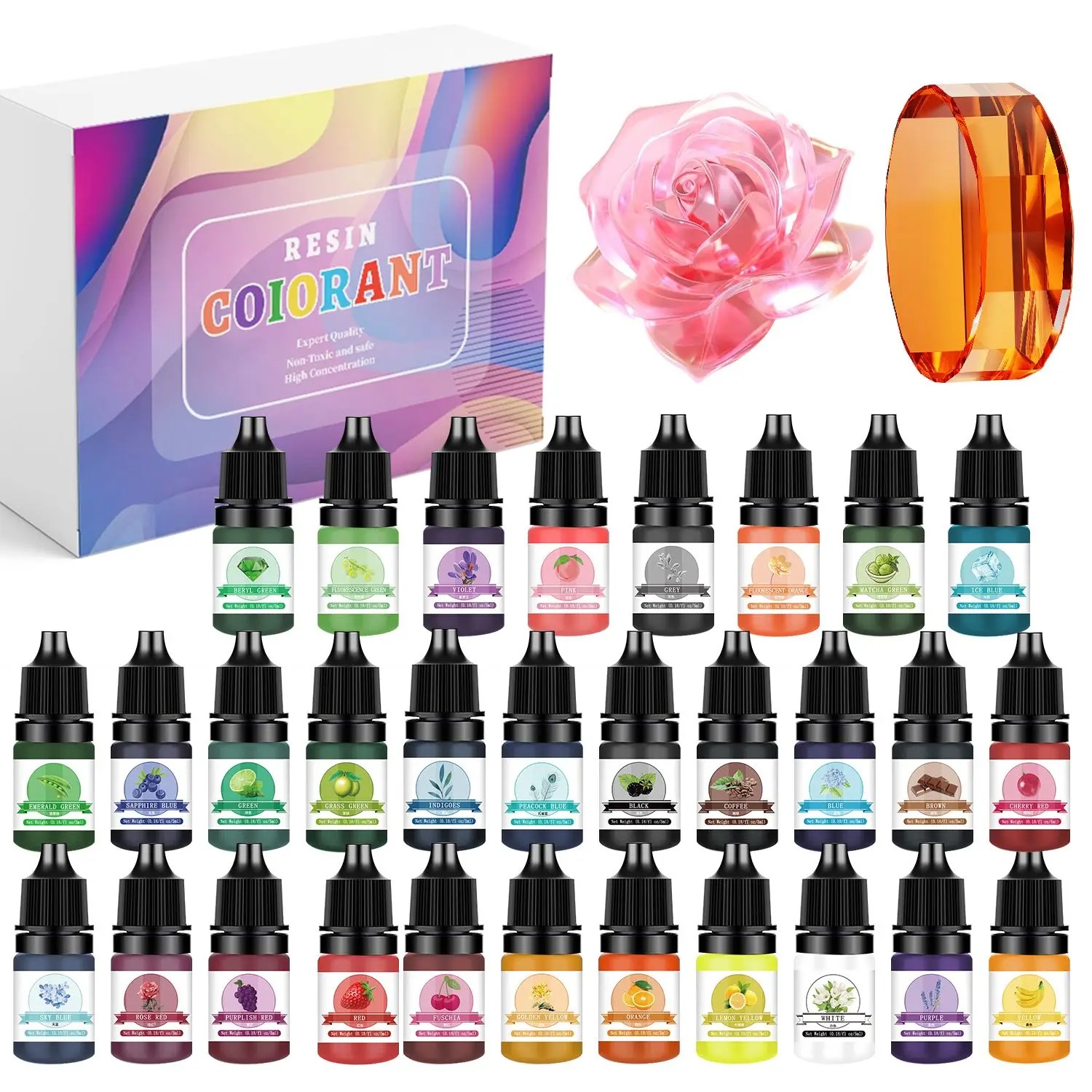 Jewelry Making Tutorials - 30 colori 5ml kit di pigmenti