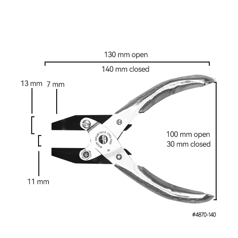 Jewelry Making Loop Pliers - UK MAUN 140mm Ganasce lisce Naso