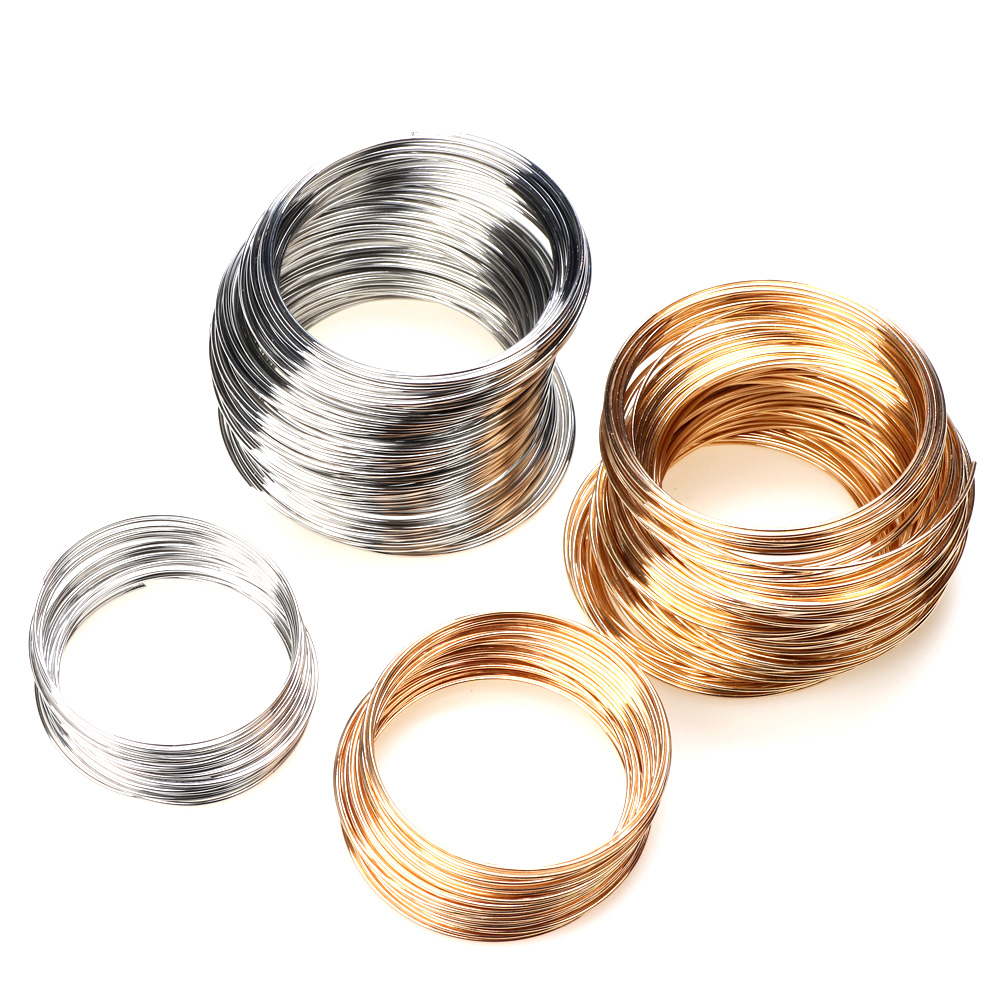 Memory Wire Bracelet - 0.8 MILLIMETRI 55/60 MILLIMETRI Rodio/KC Oro