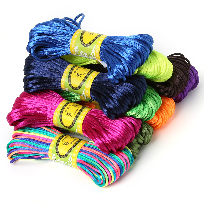 Knotting Cord Silk - 2.5 millimetri 20m Satin Rattail Seta
