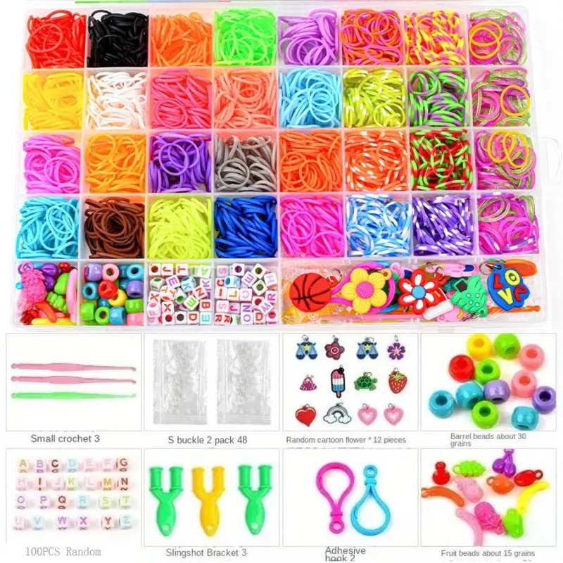 Jewelry Making Beginners - 4300+ pezzi di elastici colorati in