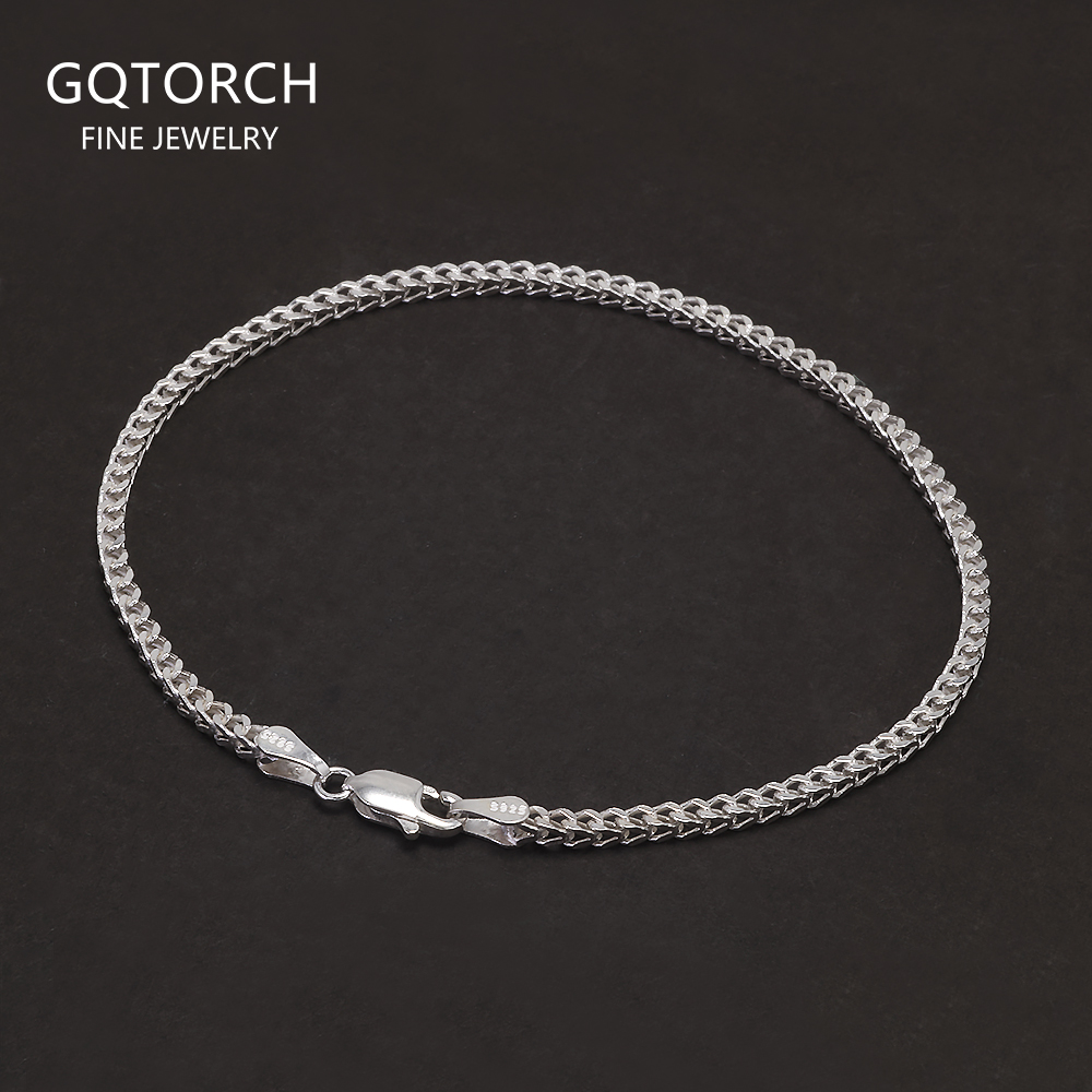 Lobster Clasp Silver - Collana e bracciale a catena Franco