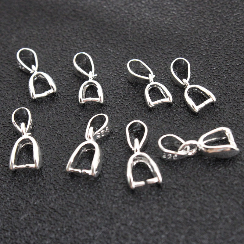 Lobster Clasp Silver - 10 Pezzi Ganci a Pressione in