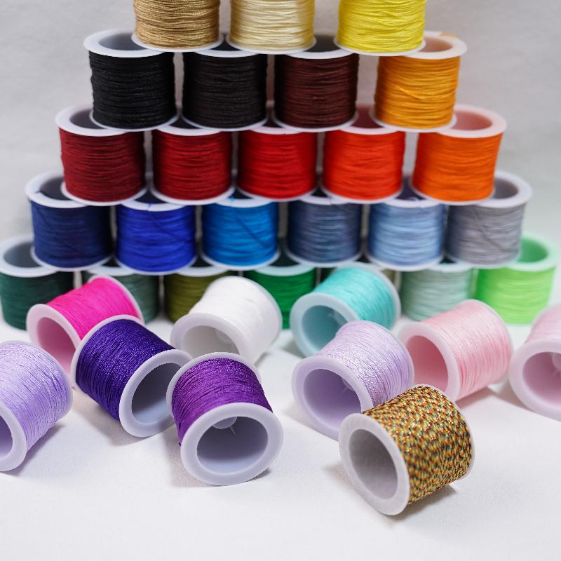 Knotting Cord Silk - Nuovo 50M 0.8mm Artigianato Cavo di