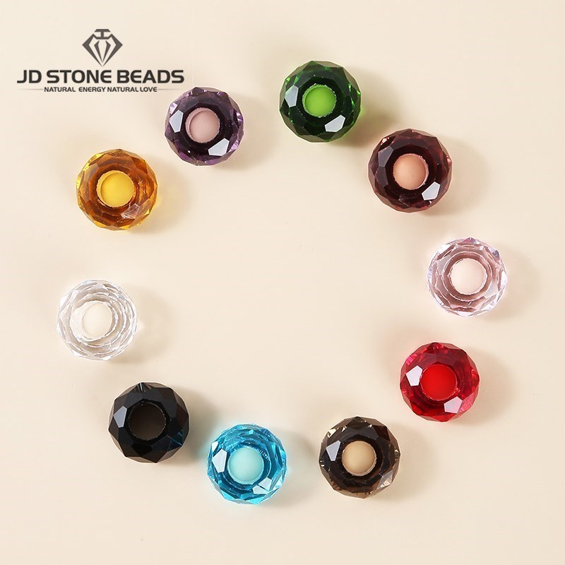 Crystal Bead Mix - 10 pz/lotto cristallo naturale sfaccettato quarzo