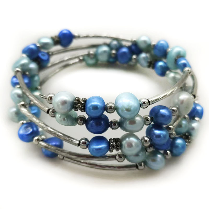 Bracciale di Perle Barocche Na - Memory Wire Bracelet recensione e prezzo