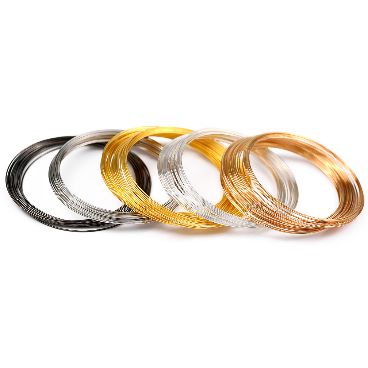 50 anelli/lotto filo di acciai - Memory Wire Bracelet recensione e prezzo