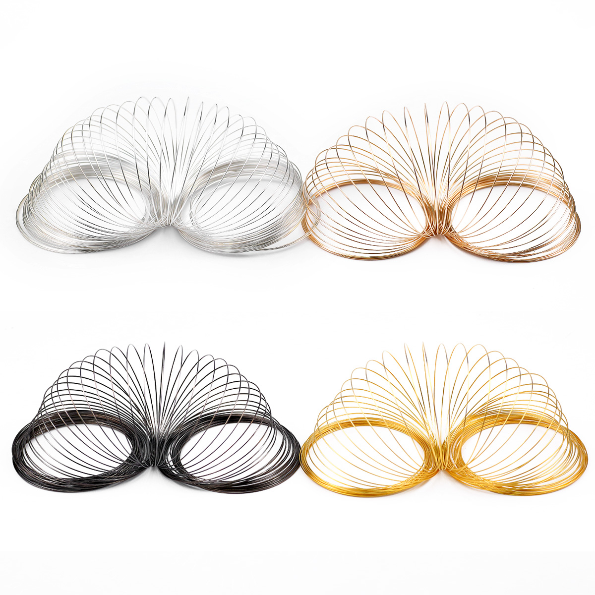 50 anelli/lotto filo di acciai - Memory Wire Bracelet recensione e prezzo