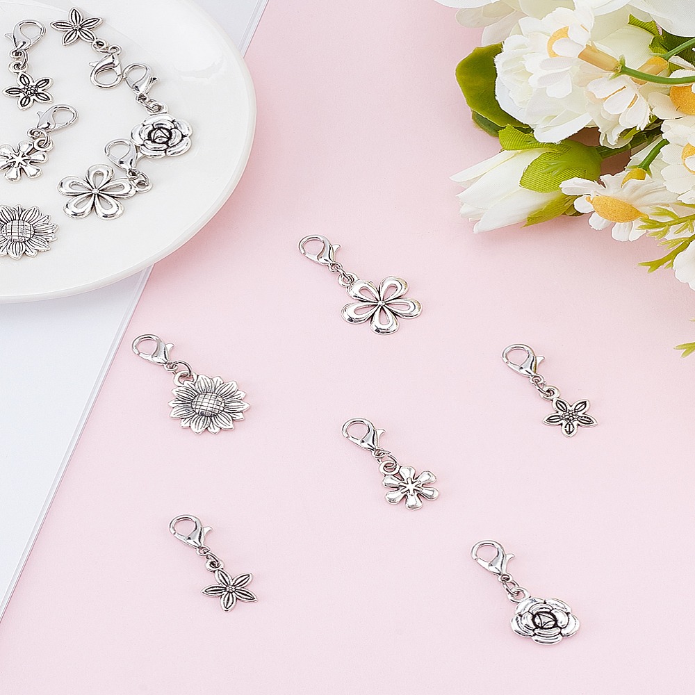 12 Pezzi 6 Stili di Decorazion - Lobster Clasp Silver recensione e prezzo
