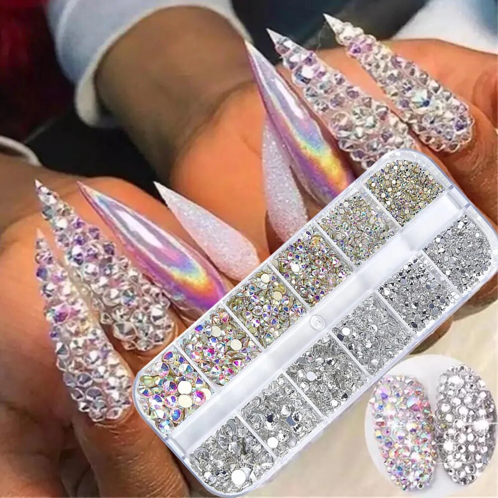Nail Art Strass 12 Griglie Sca - Crystal Bead Mix recensione e prezzo