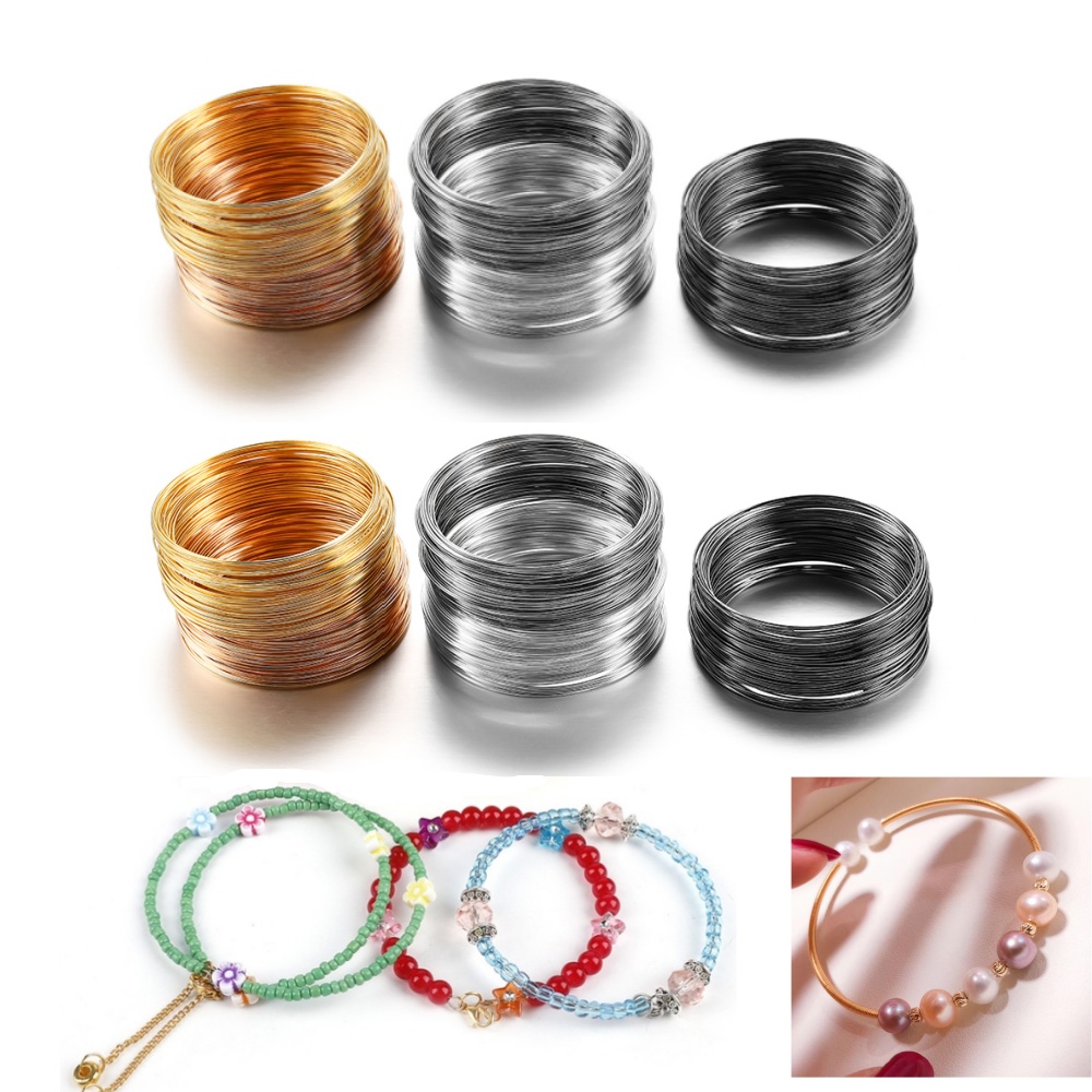 100 anelli/lotto 0.6mm argento - Memory Wire Bracelet recensione e prezzo