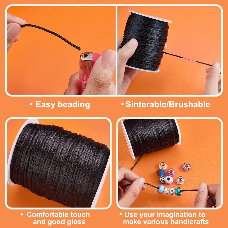 106 Yards cordoncini di raso a - Knotting Cord Silk recensione e prezzo