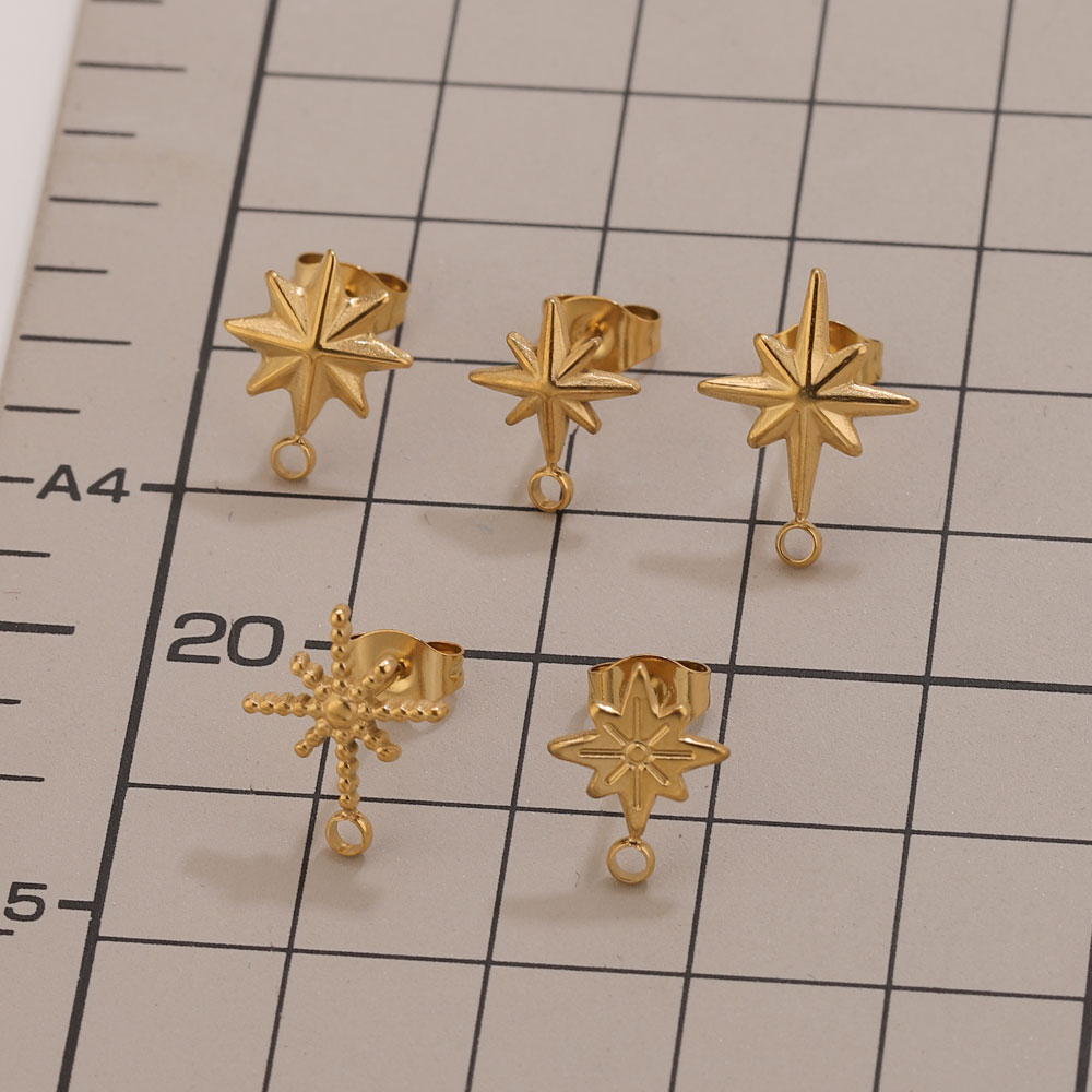 6 pz. Orecchini a Stella in Ac - Jewelry Making Beginners recensione e prezzo