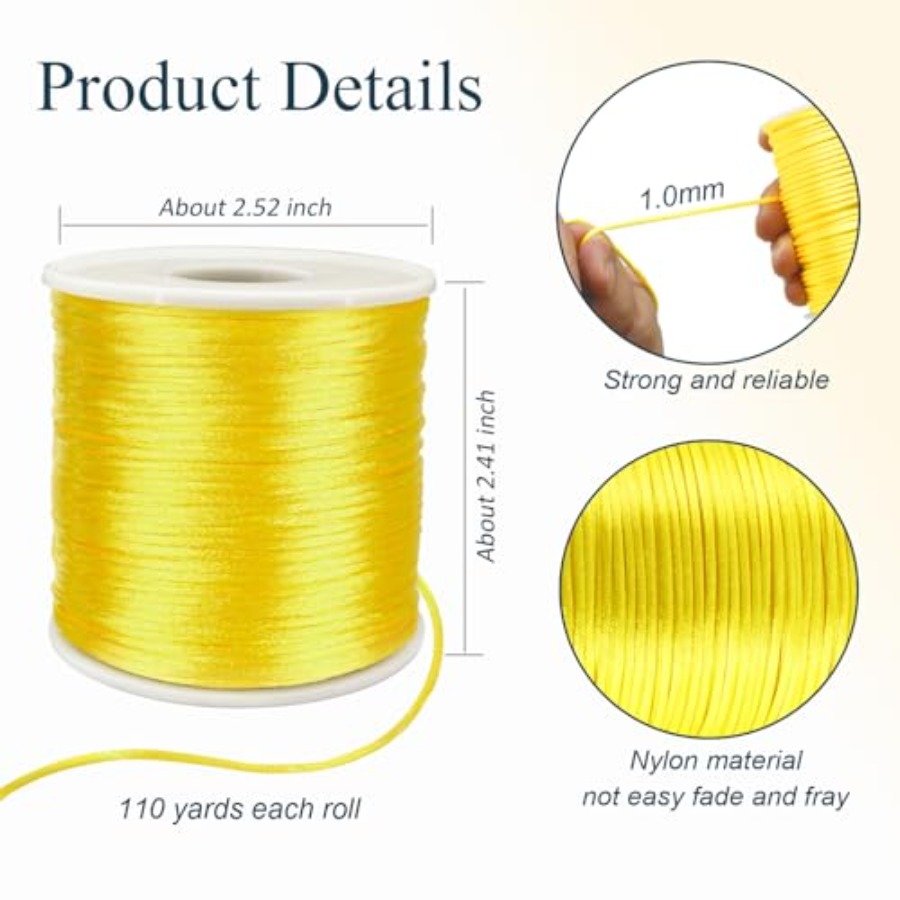 Cordoncino in Raso di Nylon 1m - Knotting Cord Silk recensione e prezzo