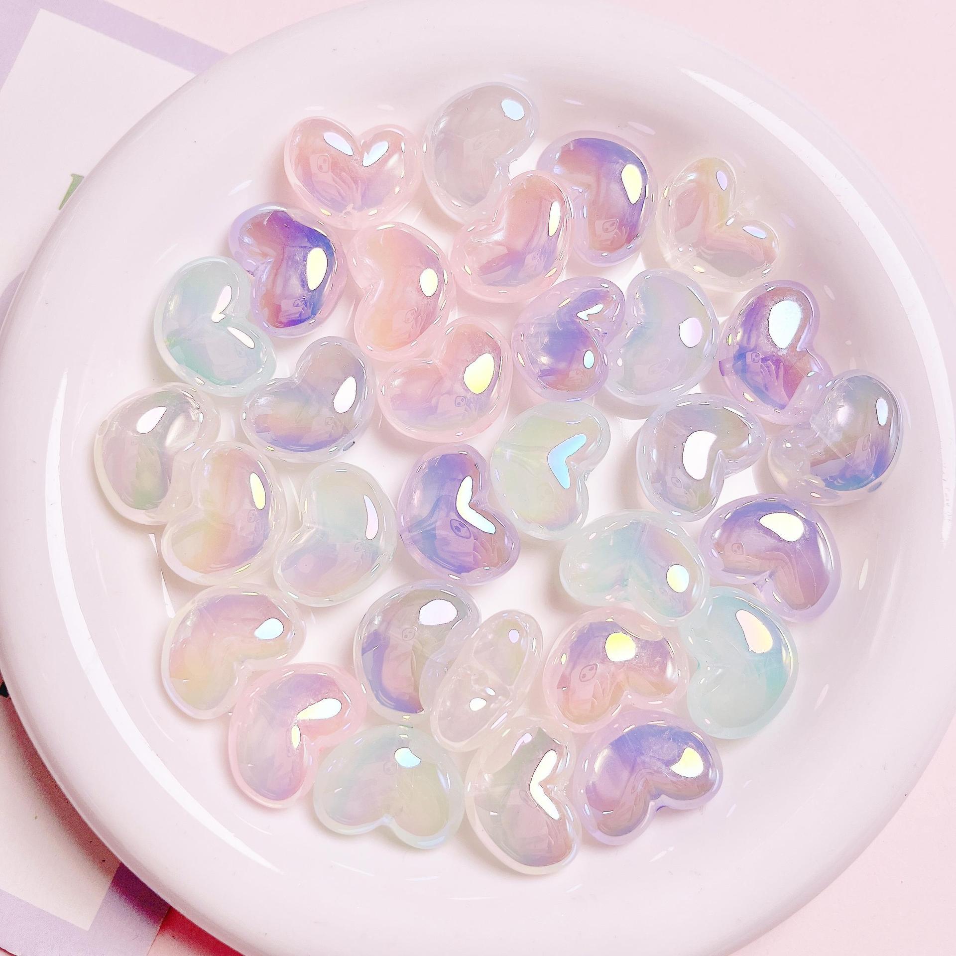10 pezzi cuore trasparente gli - Jewelry Making Ideas With Beads recensione e prezzo
