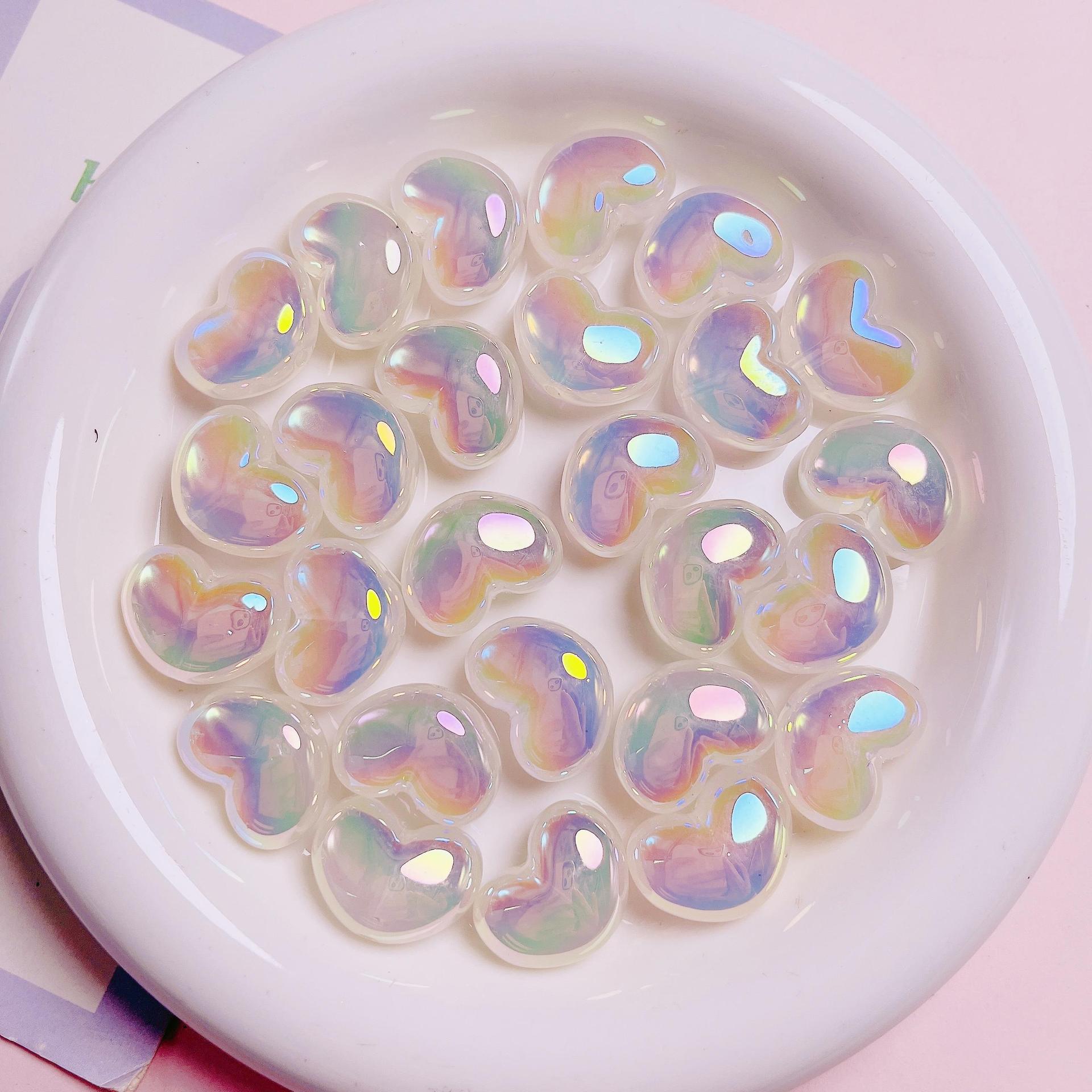 10 pezzi cuore trasparente gli - Jewelry Making Ideas With Beads recensione e prezzo