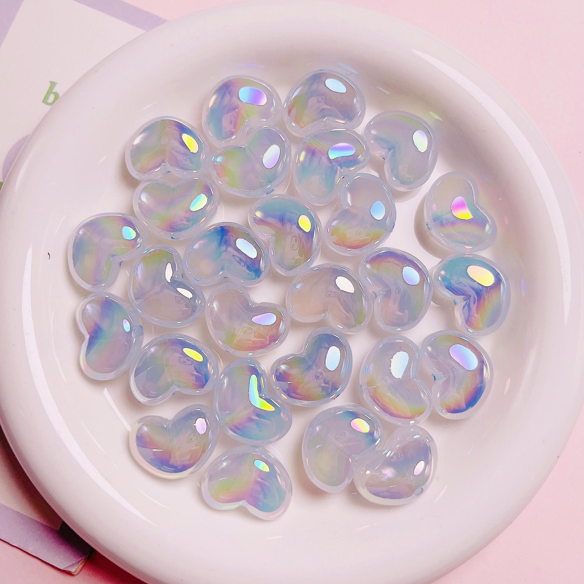 10 pezzi cuore trasparente gli - Jewelry Making Ideas With Beads recensione e prezzo