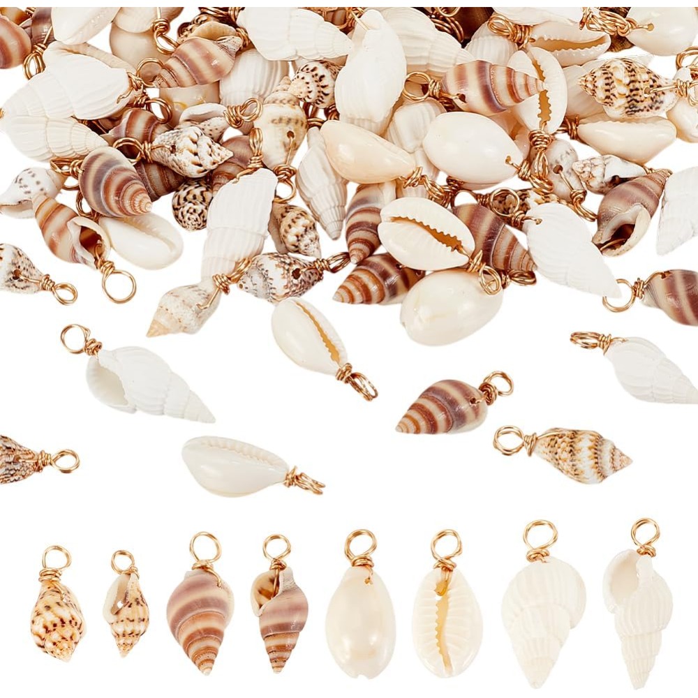 100 pz 4 Stili Conchiglia Natu - Jewelry Making Beginners recensione e prezzo